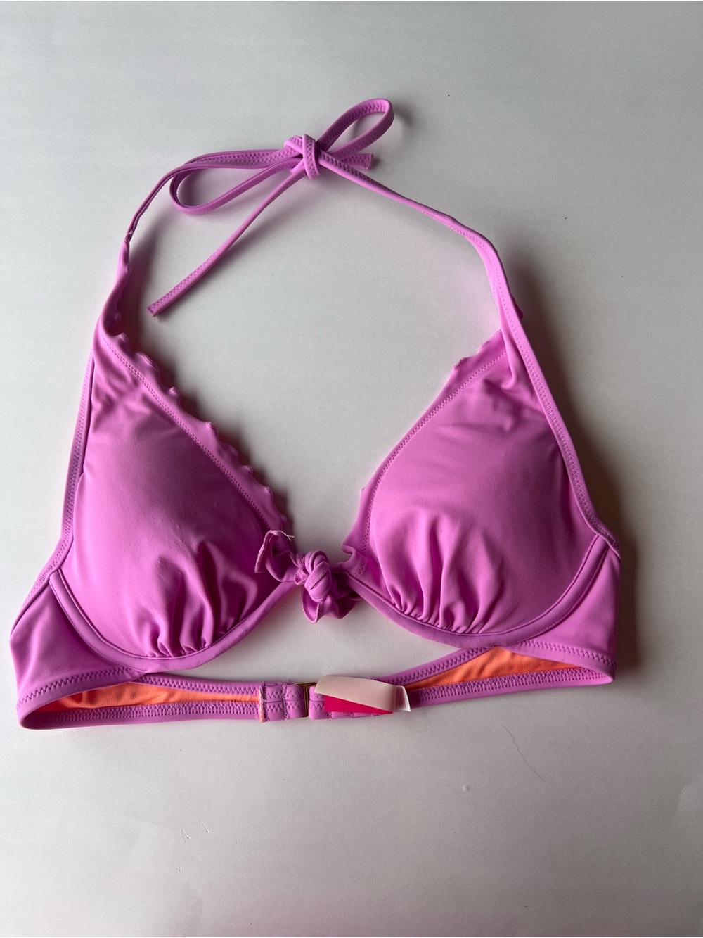 Victoria's Secret Hot Pink Ruffled Bikini Top